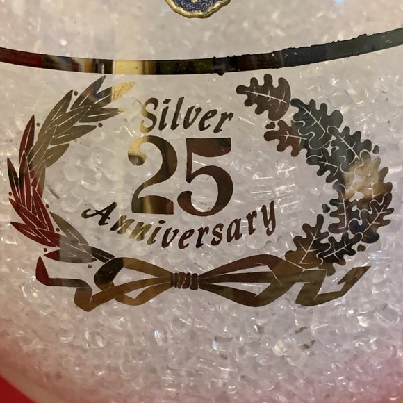 25th Silver Anniversary Brandy Glass w/Ice Lip - Picture 4 of 8